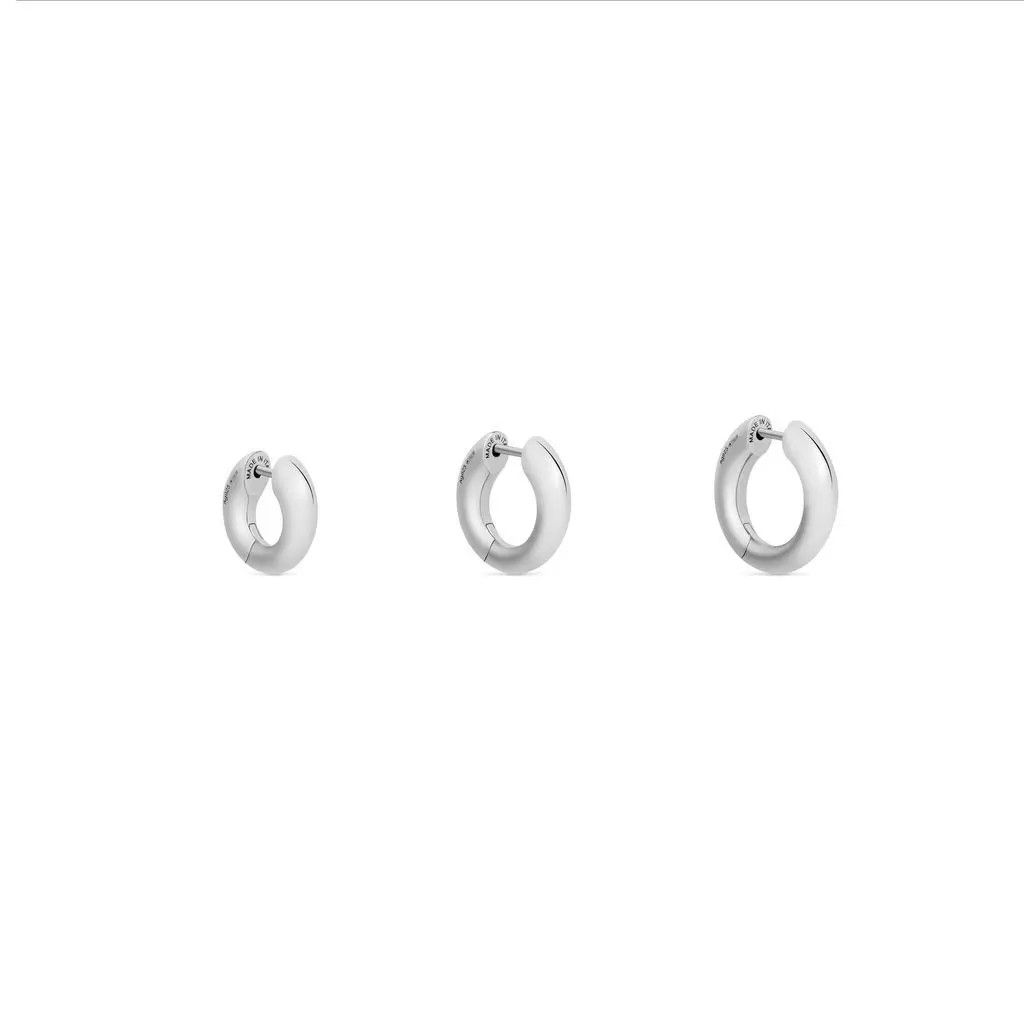 Balenciaga o1w1db10425 Size: OS / Sharp Earrings Set in Silver Size ONE SIZE - 2 Thumbnail