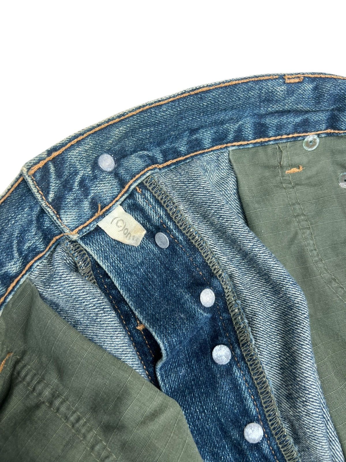 Stussy 2000s Stussy - DM ( C ) ontact Jean Dirty Mud Denim Jeans Size US 36 / EU 52 - 23 Thumbnail