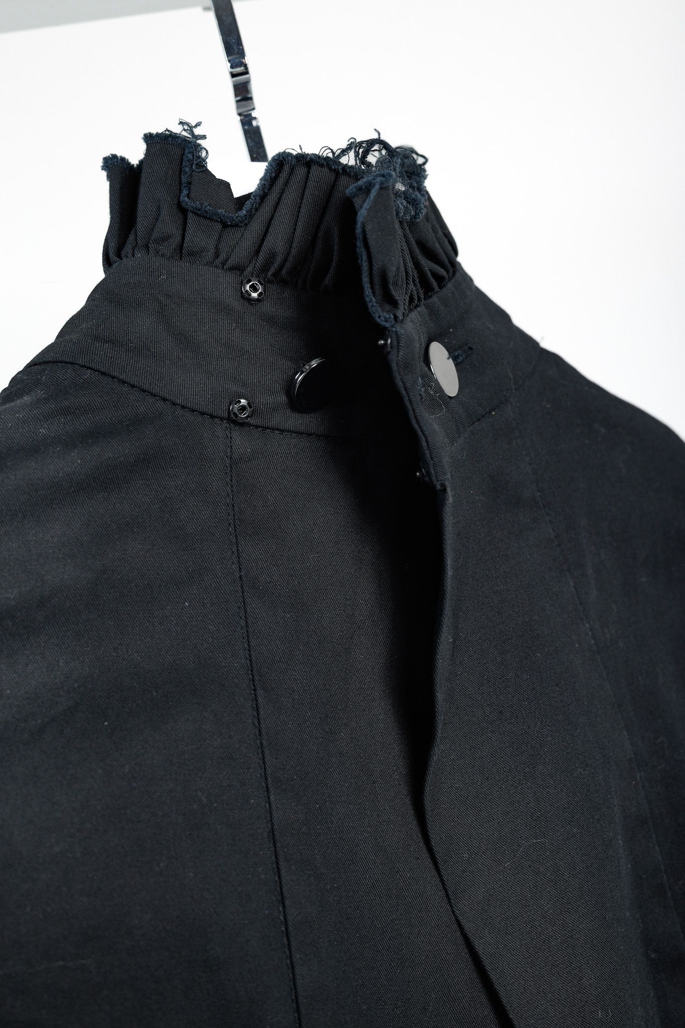 ELLERY Ellery Rail Road Black Cotton Oversized Lace-Up Shirt Size S / US 4 / IT 40 - 10 Thumbnail