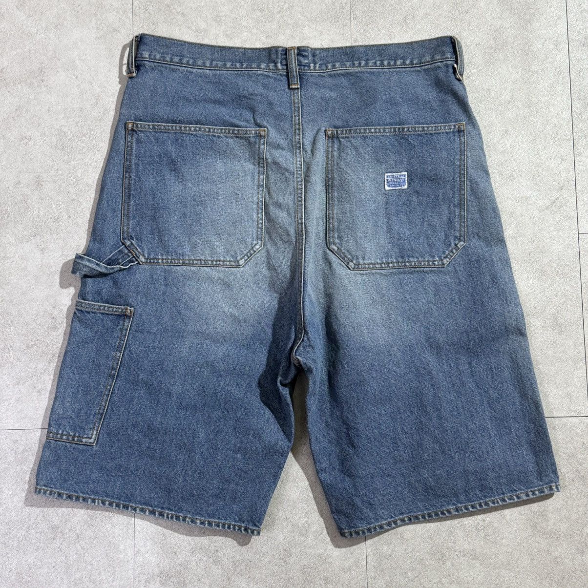 Kapital Kapital Carpenter Gemstone Studded Denim Shorts Size US 38 / EU 54 - 2 Thumbnail