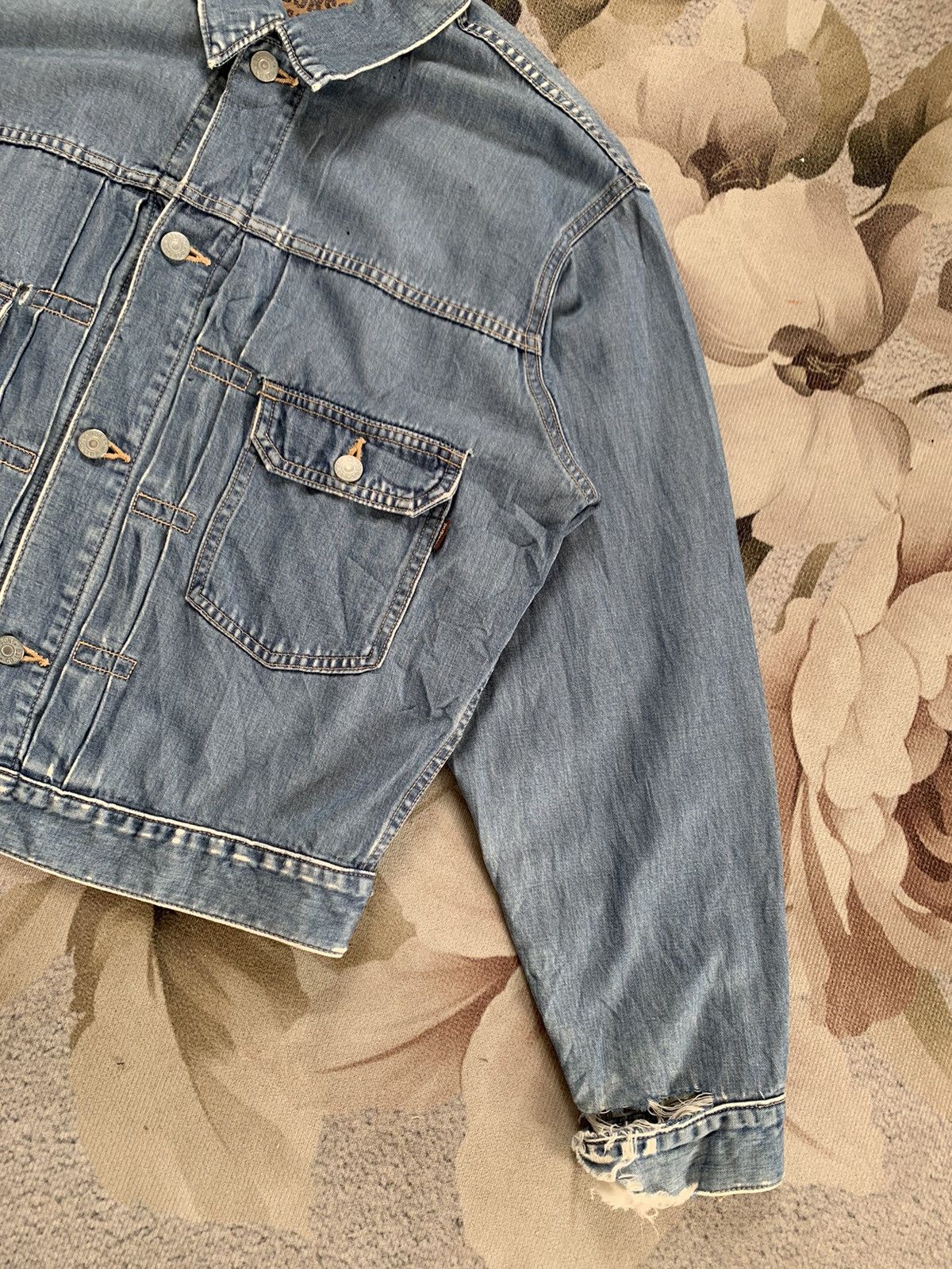 Japanese Brand Bobson Jeans Pleated Centre Jacket Made in Japan Size US M / EU 48-50 / 2 - 4 Thumbnail