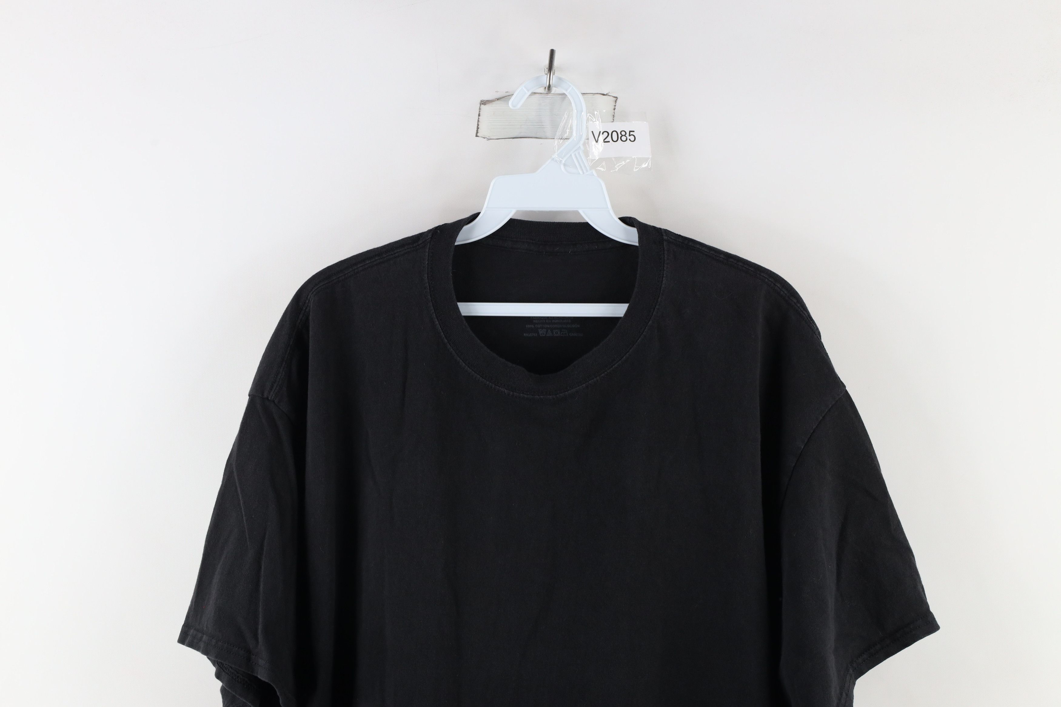 Vintage Vintage Y2K Streetwear Short Sleeve T-Shirt Black Cotton Size US XL / EU 56 / 4 - 2 Thumbnail
