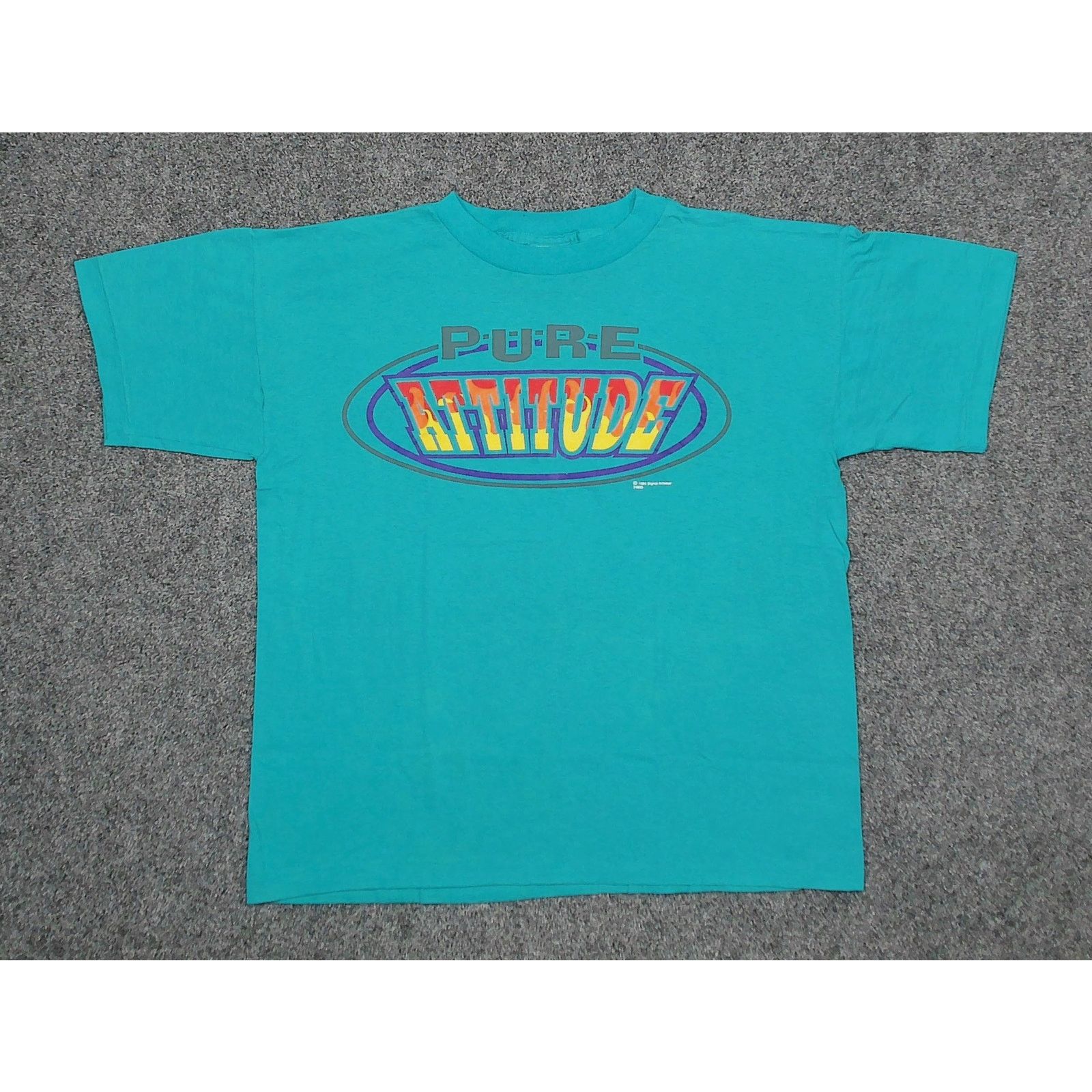 Vintage Vintage | 1994 "Pure Attitude" Boxy Single Stitch Skate Tee Size US L / EU 52-54 / 3 - 3 Thumbnail
