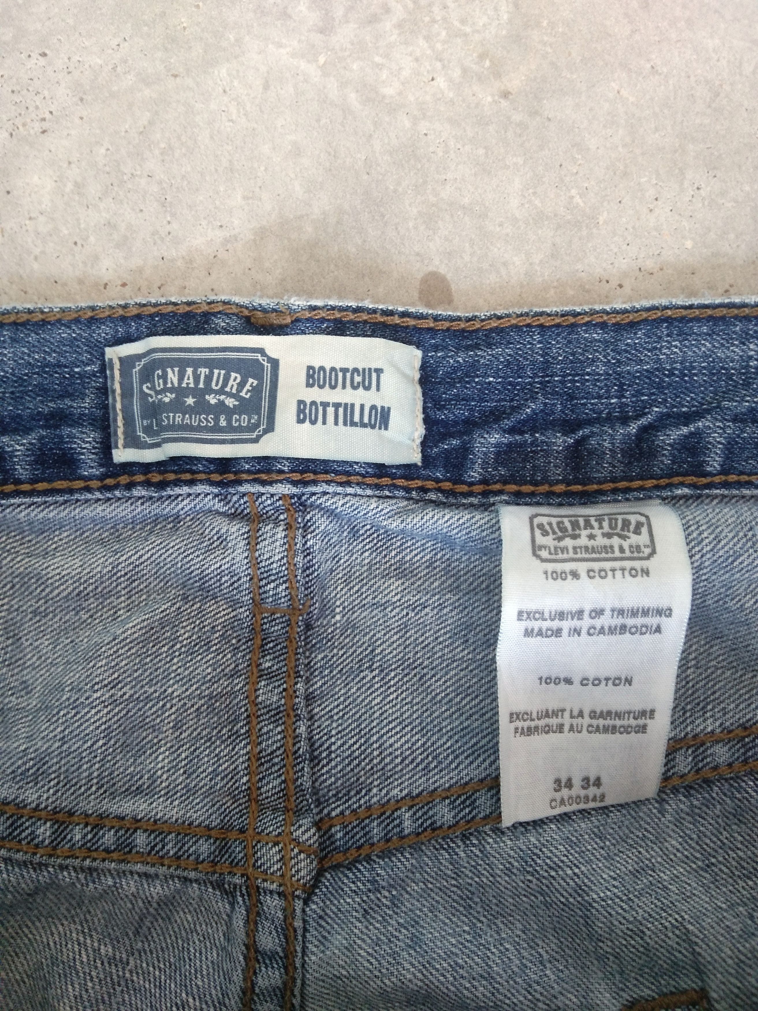 Levi's Vintage Levi's Signature Boot Cut Distressed Jeans 34x33 Size US 34 / EU 50 - 6 Thumbnail