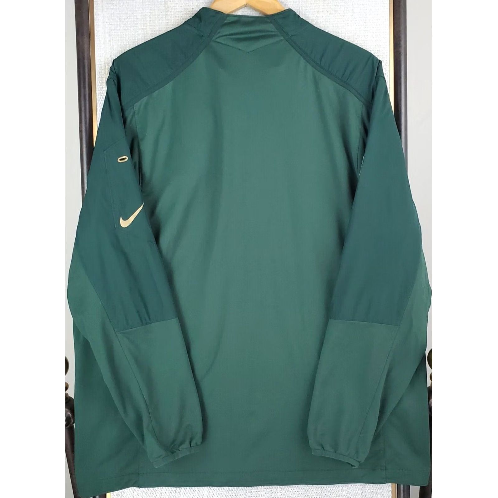 Nike NIKE On-Field x Packers Mens Windbreaker Jacket 1/2 Zip XL Green Dri-Fit Performance Windshirt Golf Size US XL / EU 56 / 4 - 5 Thumbnail