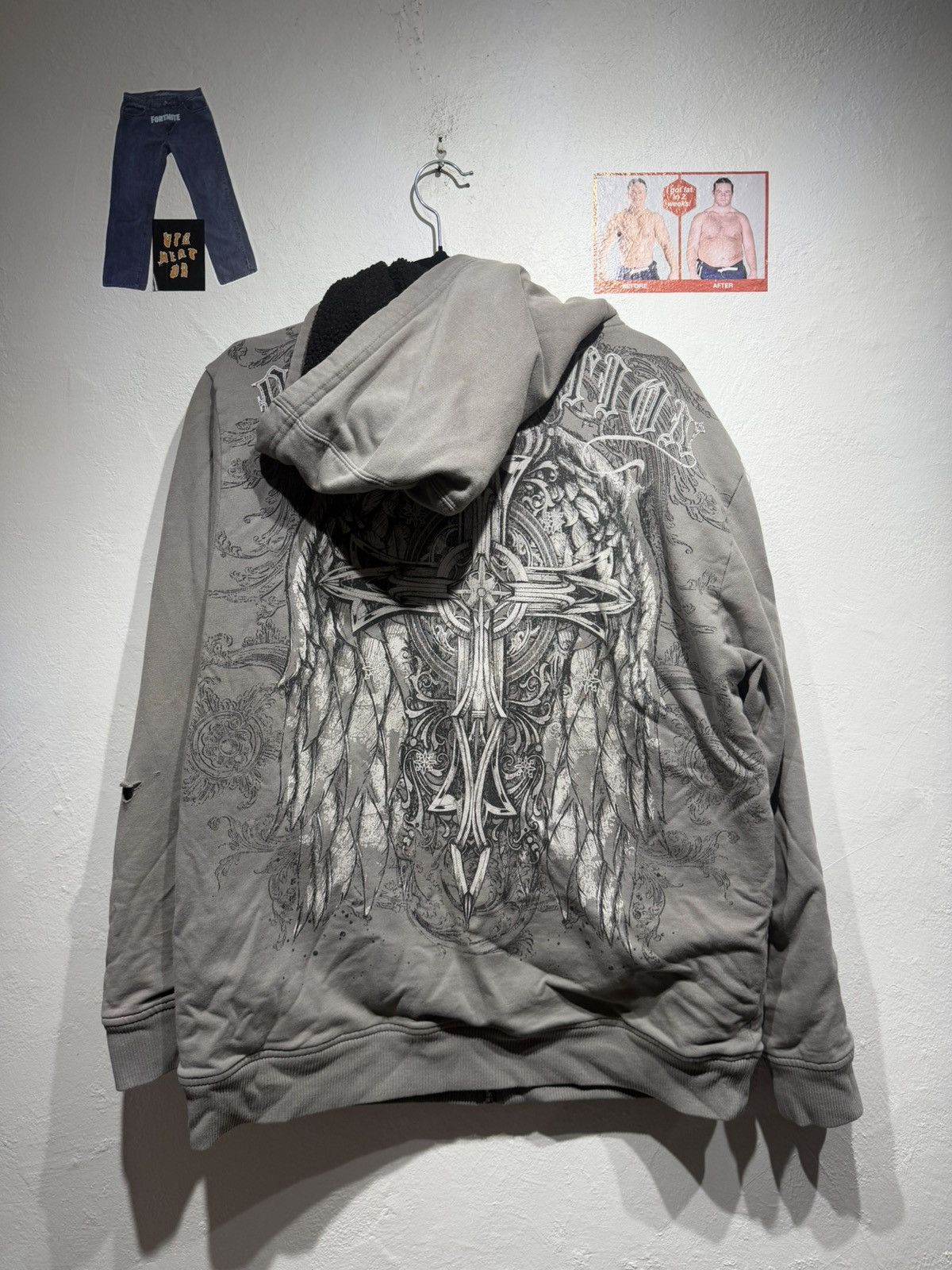 Vintage Vintage Y2k MMA Elite hoodie Size US L / EU 52-54 / 3 - 9 Thumbnail