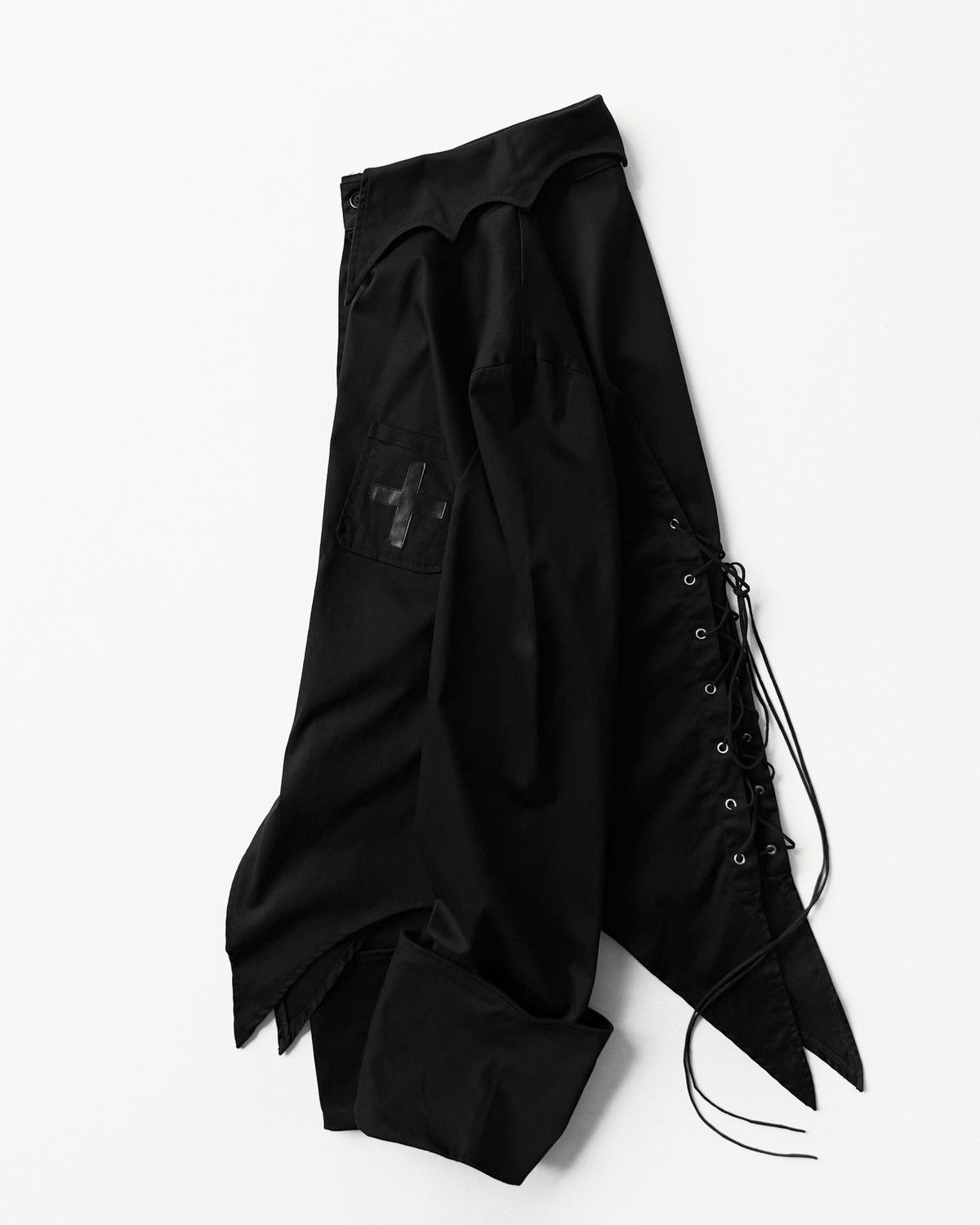 Japanese Brand BODY LINE BLACK GOTHIC SHIRT Size M / US 6-8 / IT 42-44 - 1 Thumbnail