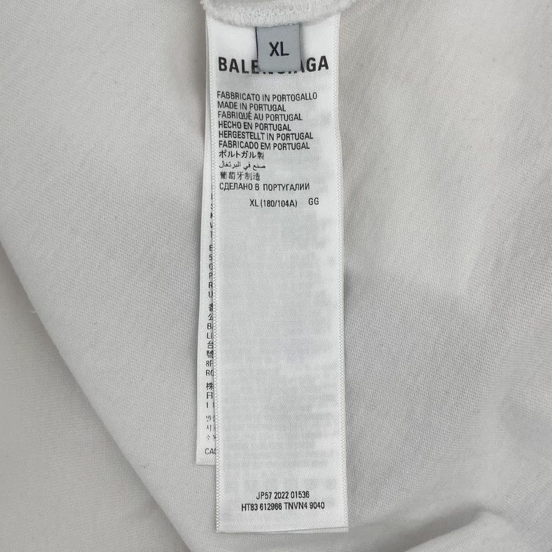 Balenciaga Balenciaga Letter Printed Round Neck Short Sleeve T-Shirt Size US XL / EU 56 / 4 - 7 Thumbnail