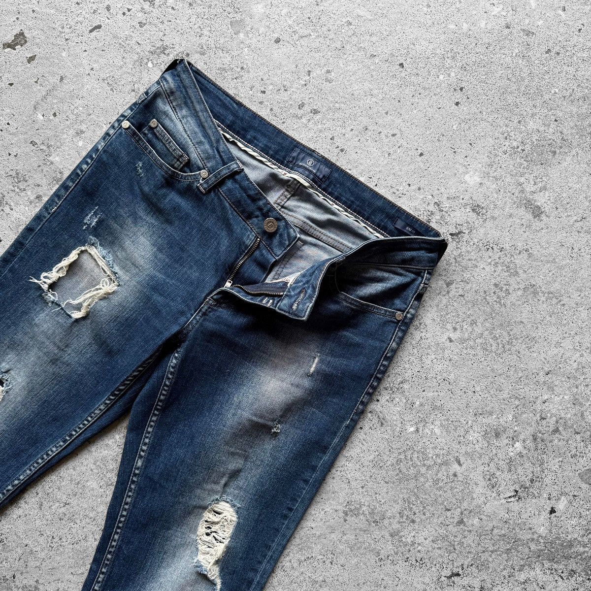 Bogner Bogner Jeans Womens Distressed Ripped Slim Fit Denim Jeans Size 32" / US 10 / IT 46 - 3 Thumbnail