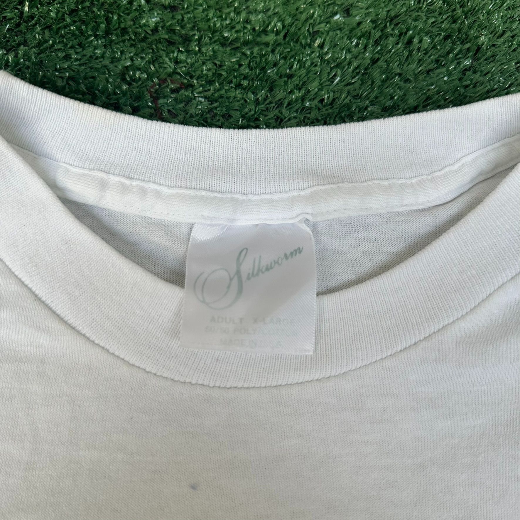 Vintage Vintage 90s Salem Cigarettes Mardi Gras 1992 T-Shirt White X Size US XL / EU 56 / 4 - 7 Thumbnail