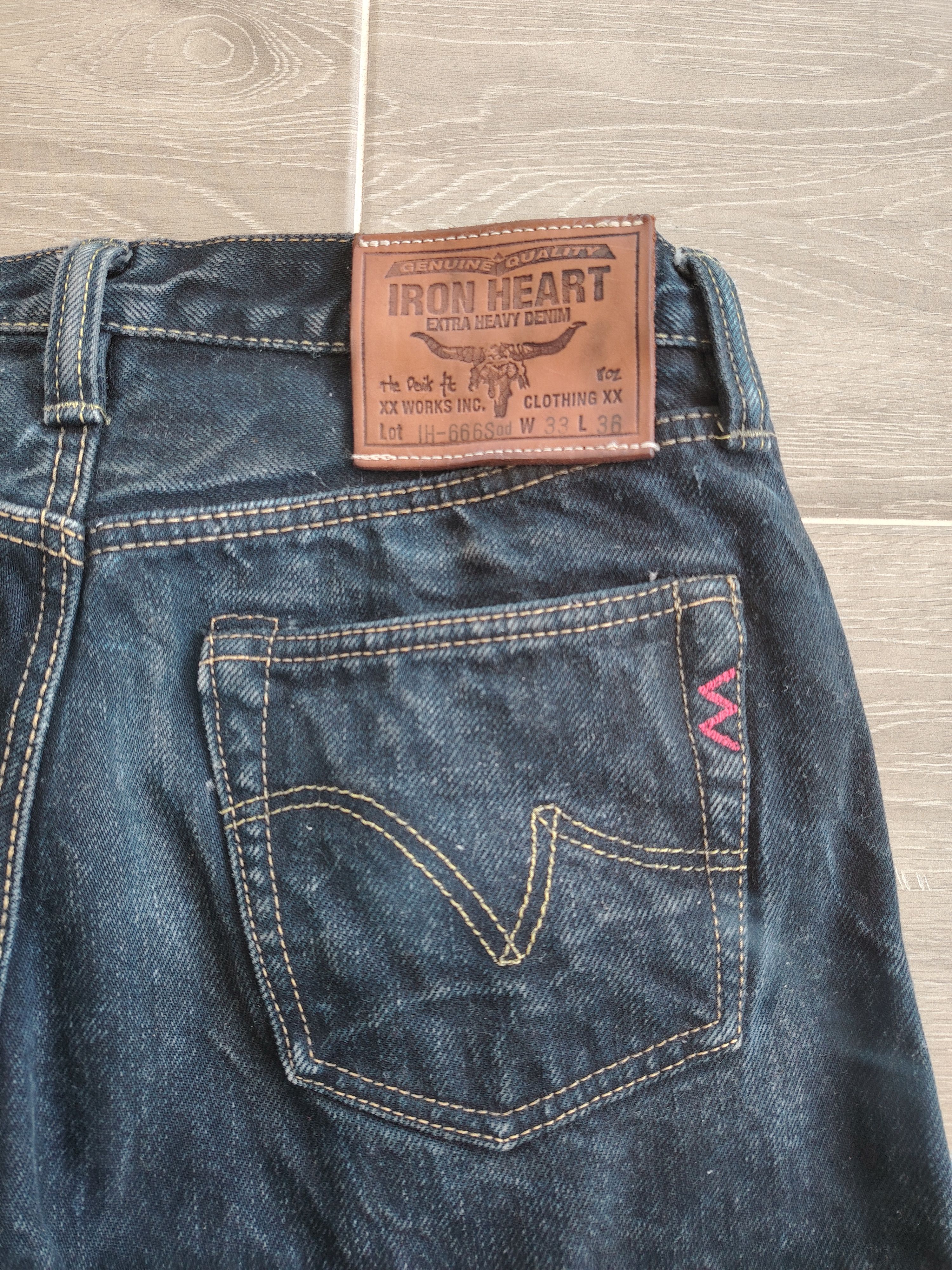 Iron Heart Iron Heart IH-666S od 18oz The Devils Fit Denim Jeans Size US 30 / EU 46 - 7 Thumbnail