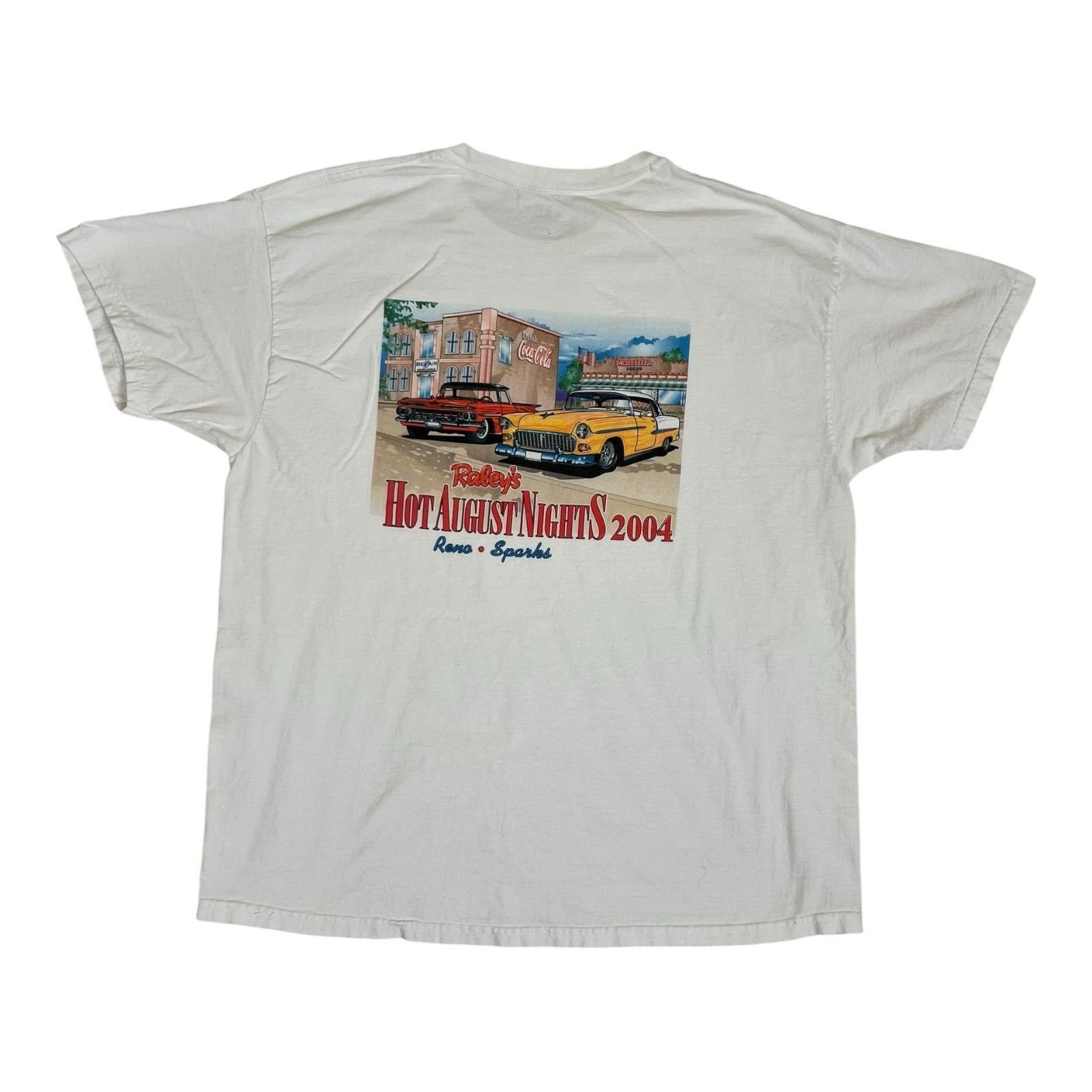 Hanes Vintage Hot August Nights T-Shirt Size XL Reno Hot Rod Bel A Size US XL / EU 56 / 4 - 1 Thumbnail