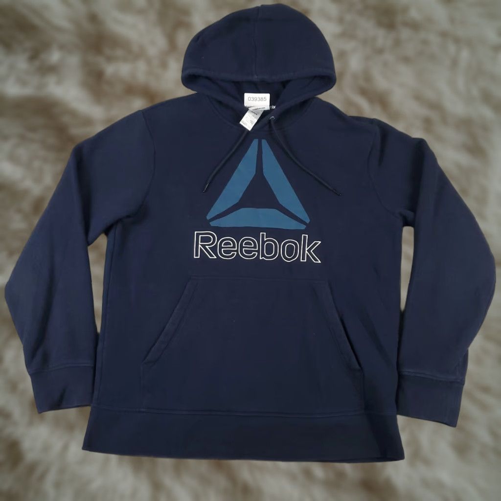 Reebok VINTAGE Reebok Hoodie Pullover Mens Medium Blue Casual Sports Outfits Regular Fit Size US M / EU 48-50 / 2 - 1 Thumbnail