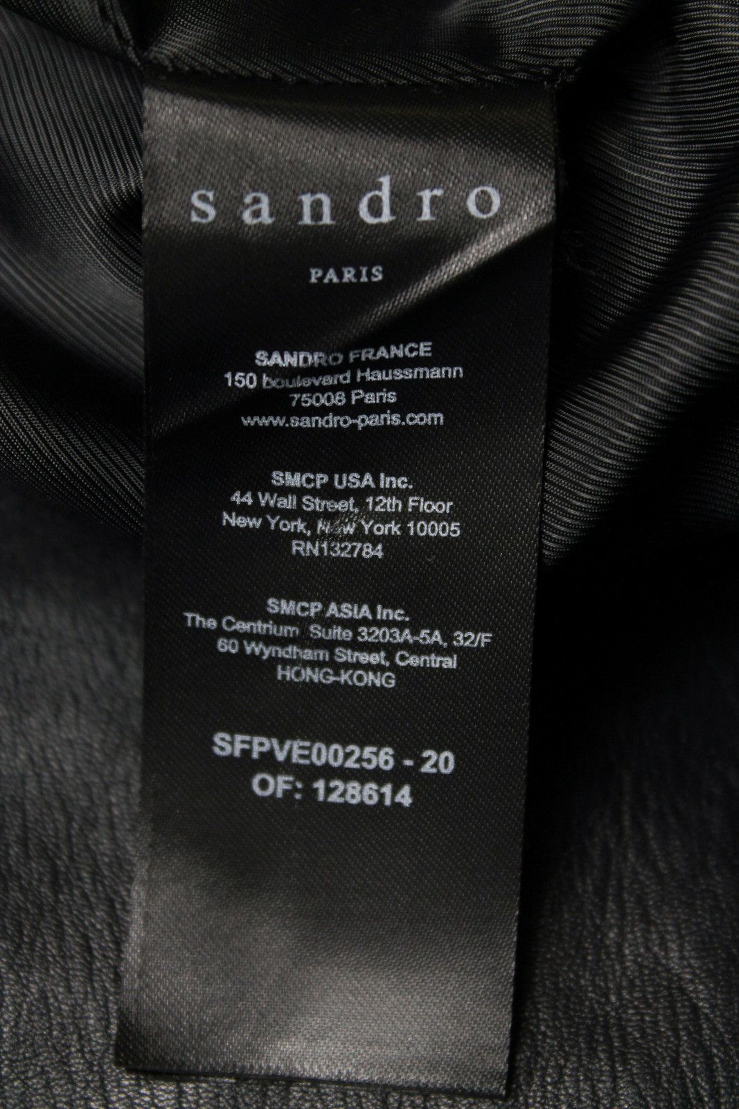 Sandro SANDRO Jacket Women's MEDIUM Cropped Leather Biker Pockets Size M / US 6-8 / IT 42-44 - 6 Thumbnail