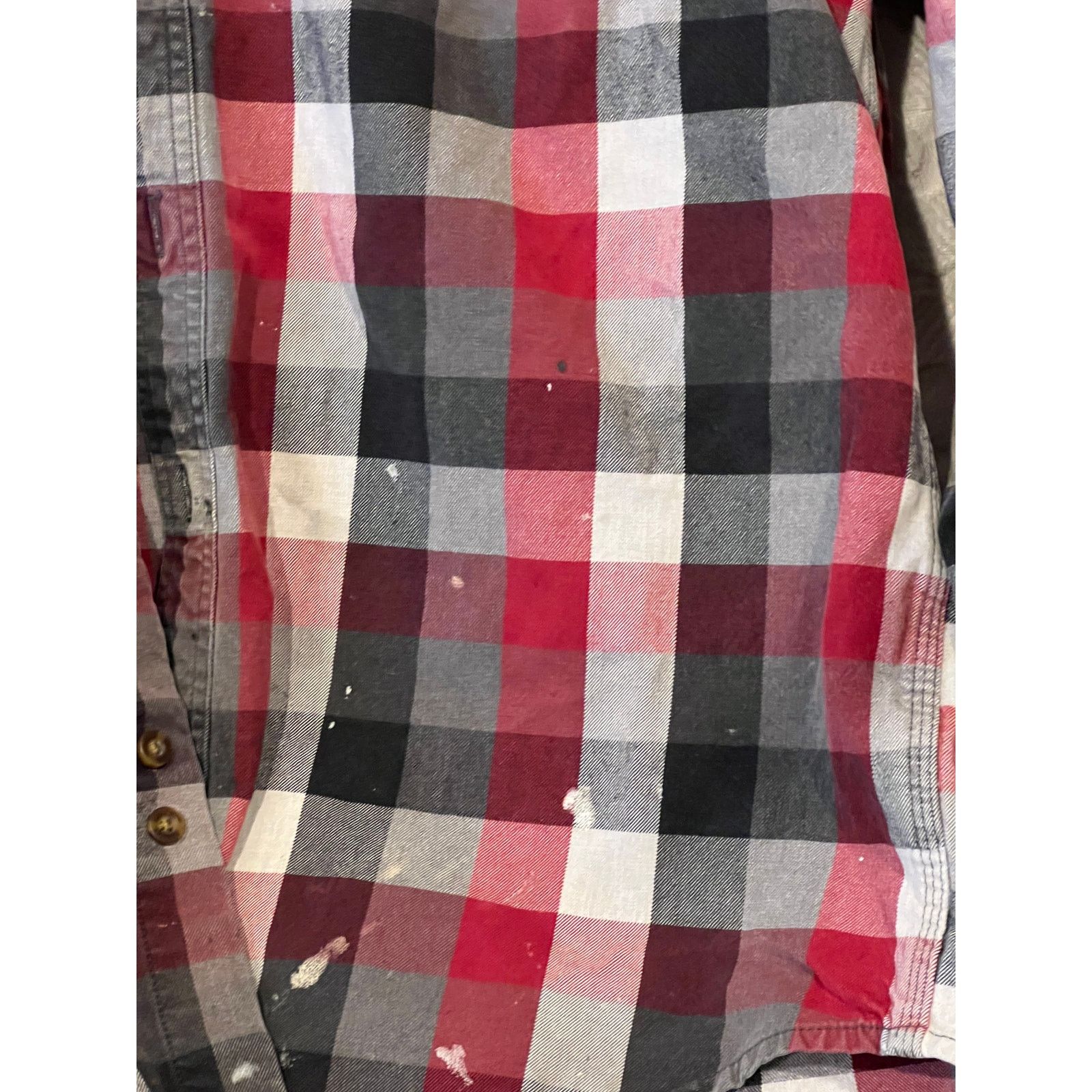 Carhartt Carhartt Red Black Checker Heavy Flannel Mens XL Size US XL / EU 56 / 4 - 3 Thumbnail