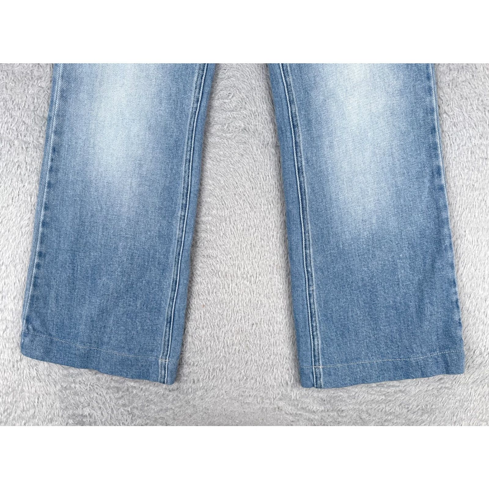 Madewell Dazy Jeans Women Jeans Wide-Leg 0 Blue Denim Mid Rise 24x27 Cotton Blend Medium Wash Madewell 5-Pocket Design Retro American Western Mens? Size 25" / US 0 / IT 36 - 2 Thumbnail