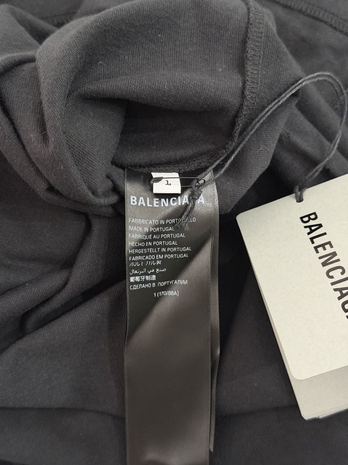 Balenciaga Balenciaga Graffiti Tshirt Black Sz.1 Oversized Size US S / EU 44-46 / 1 - 7 Thumbnail