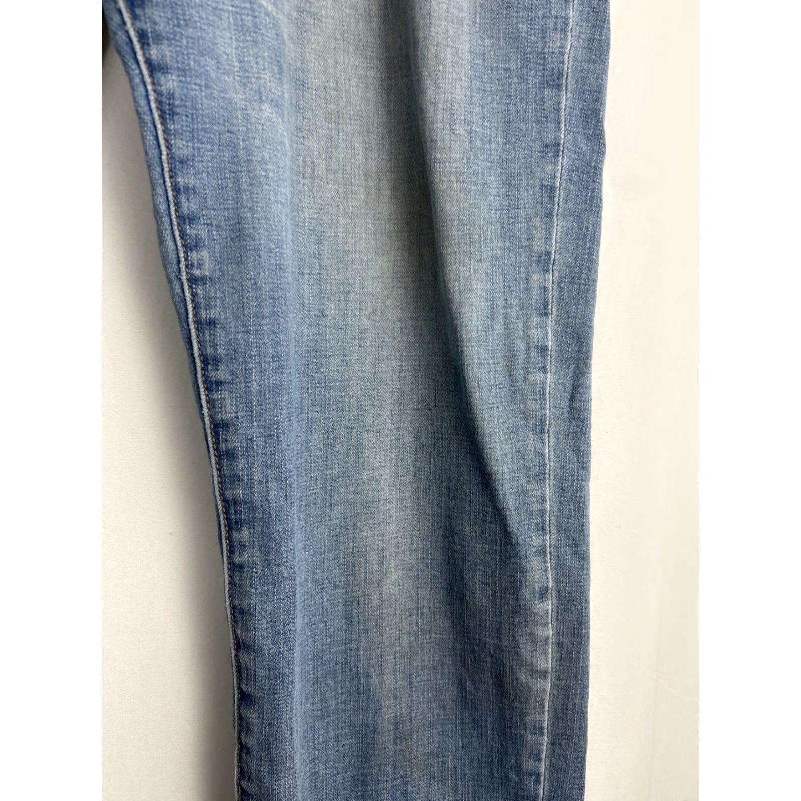 Lucky Brand Lucky Brand 363 Straight Jeans Mens 38x30 Light Wash Blue Stains Regular Inseam 30 Size US 38 / EU 54 - 4 Thumbnail