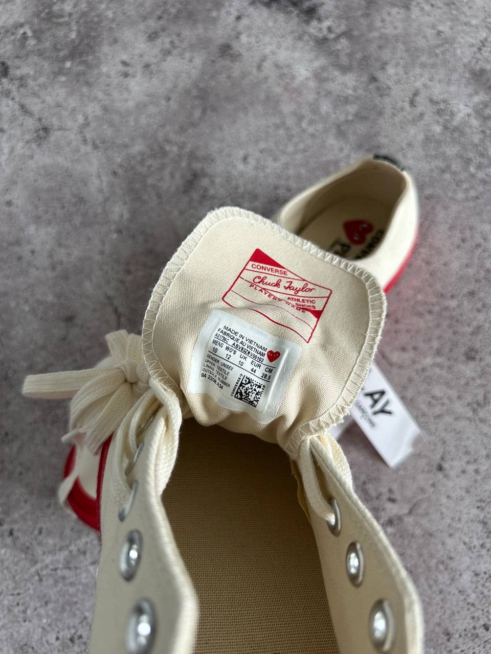 Comme des Garcons × Vans CDG Play Converse Chuck Taylor Low Red Sole Sneakers US 10 Size US 10 / EU 43 - 18 Thumbnail