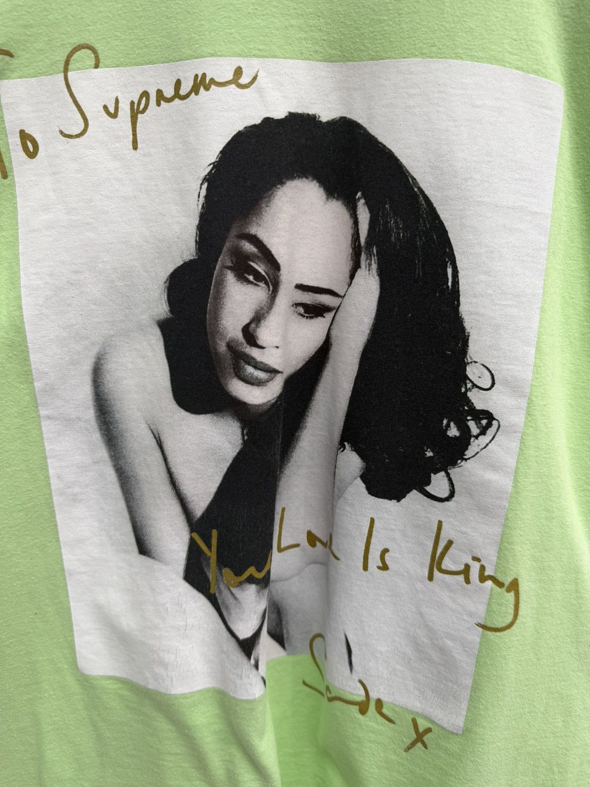 Supreme Supreme Sade Light Green Tee Size US XL / EU 56 / 4 - 5 Thumbnail