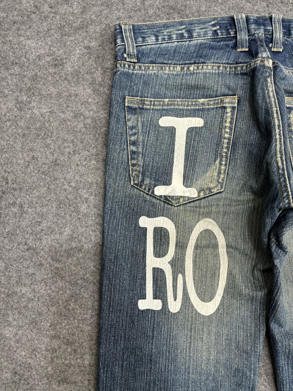 Japanese Brand 💥Insane Japan Style💥limited I💀Rock Distressed Denim F515 Size US 32 / EU 48 - 12 Thumbnail