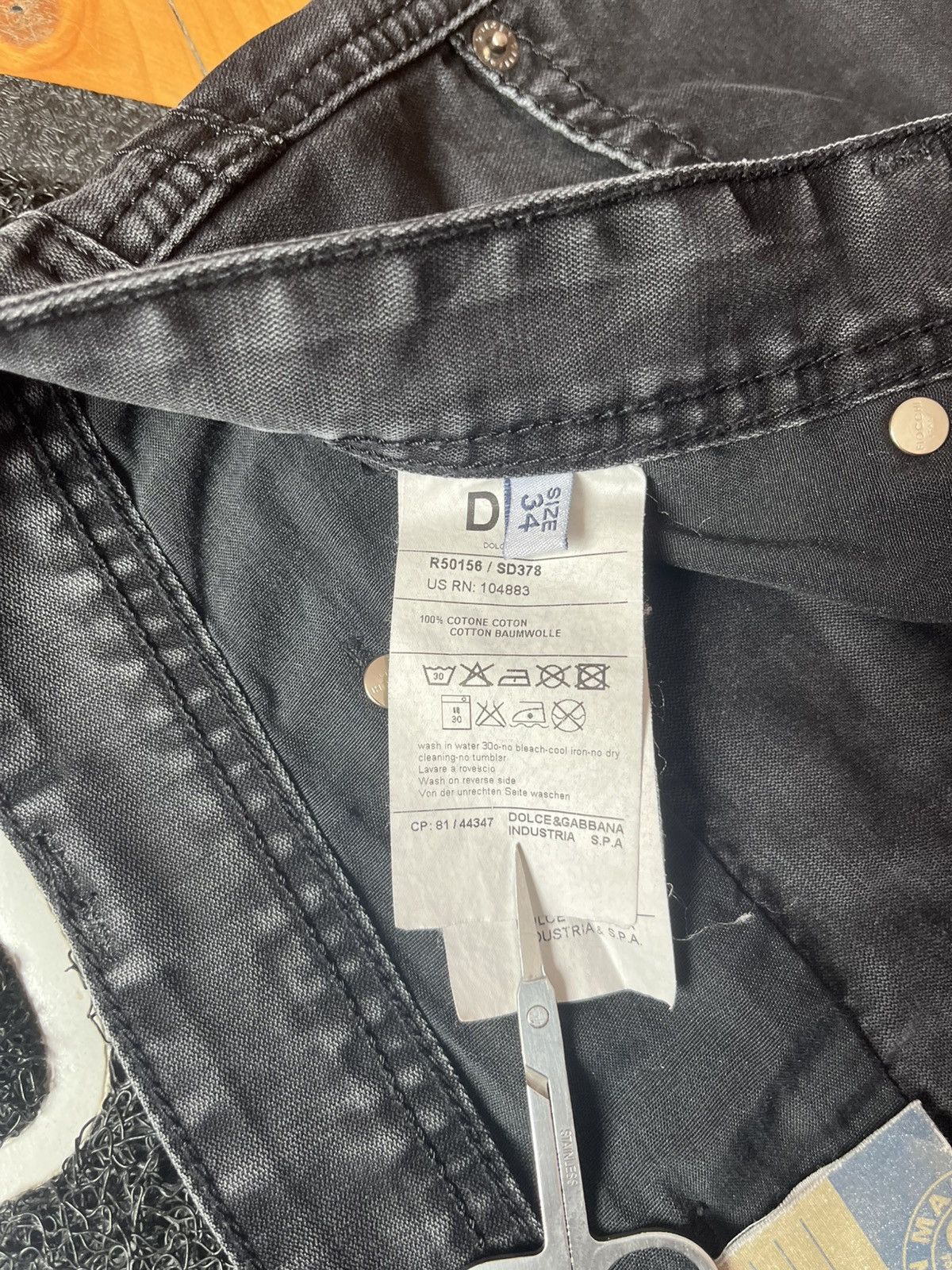Dolce & Gabbana × Vintage Vintage Dolce&Gabbana DG Metal Logo Avant Garde Pants Size US 34 / EU 50 - 6 Thumbnail