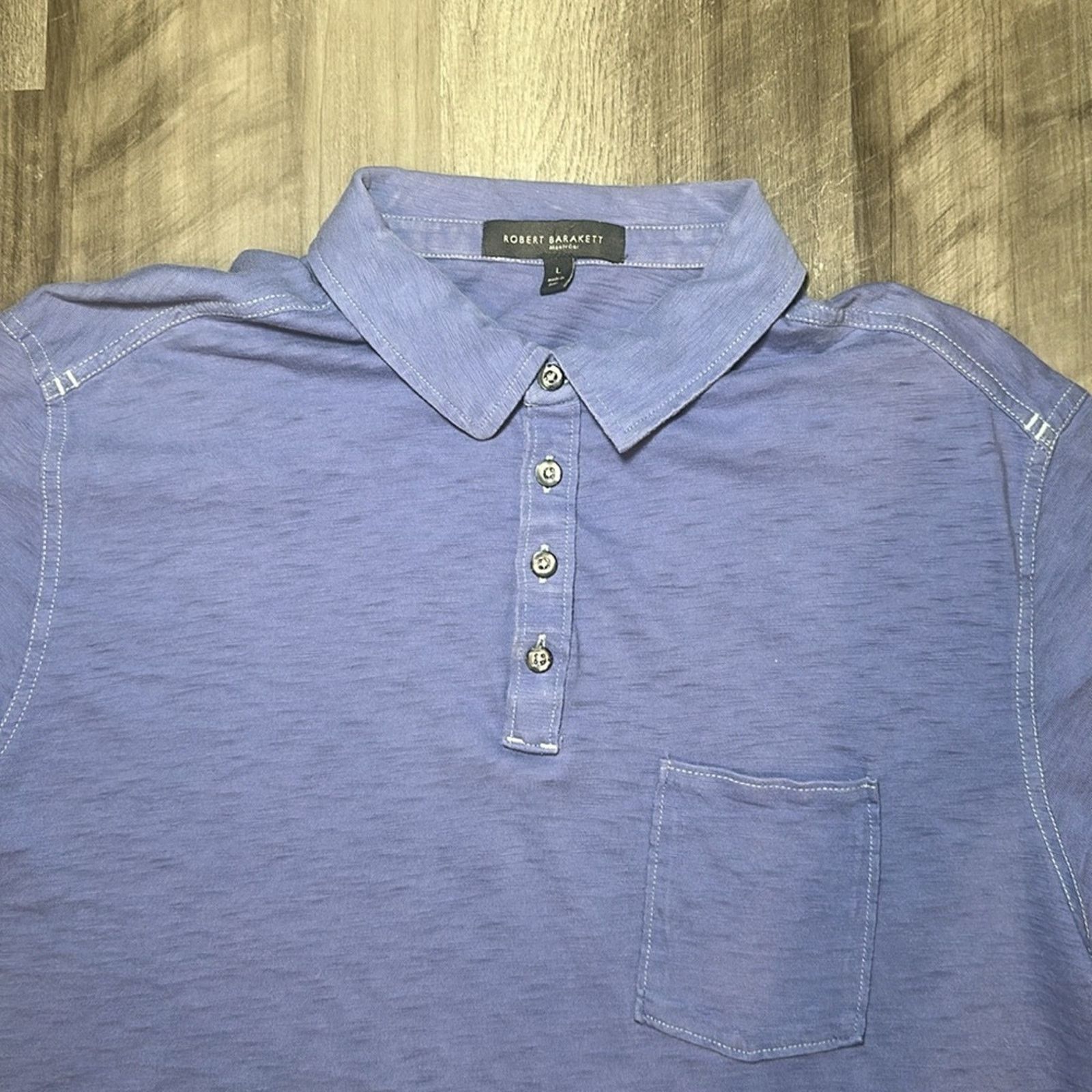 Robert Barakett Robert Barakett Georgia Jersey Pocket Polo - Large Size US L / EU 52-54 / 3 - 5 Thumbnail