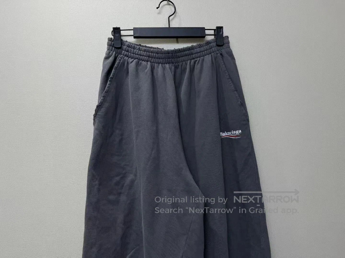 Balenciaga Balenciaga Black Gray Crackle Coke Pants. Size US 36 / EU 52 - 2 Thumbnail