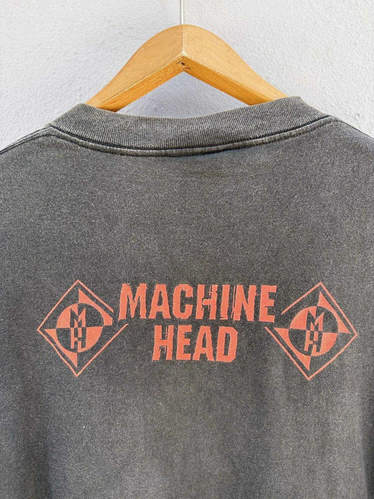 Band Tees Thrashed Vintage 90s Machine Head Blue Grape Faded Grunge T Size US L / EU 52-54 / 3 - 8 Thumbnail