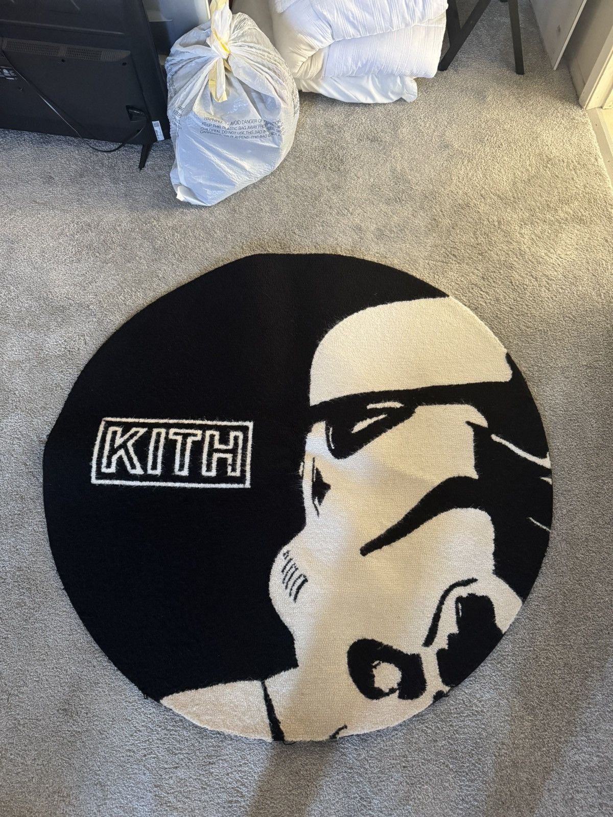 Batman × Kith Kith Batman Bats Classic Logo Doormat | Grailed