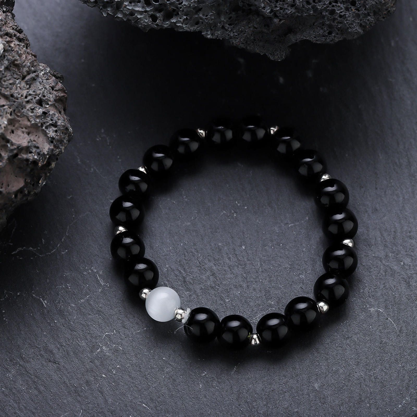 Jewelry Beaded Stretch Bracelet, Minimalist Jewelry Size ONE SIZE - 4 Thumbnail