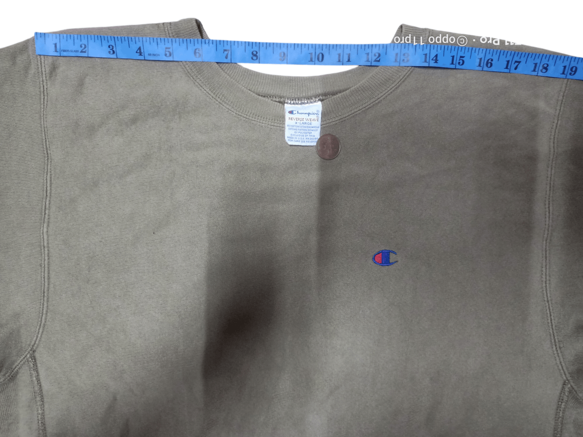 Champion Champion 90s Reverse Wave CrewNeck Sweatshirt Size US XL / EU 56 / 4 - 2 Thumbnail