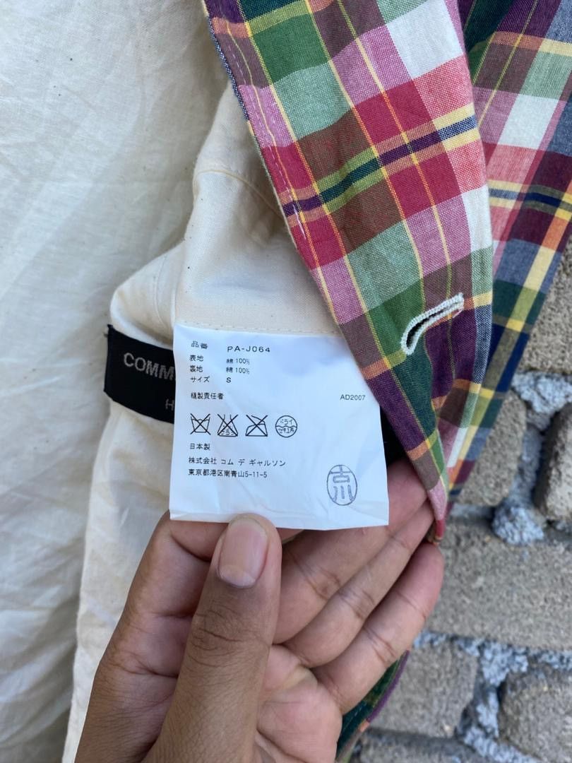 Comme des Garcons Homme Plus Comme des Garcons Homme Plus AD2007 Plaid Button Up Jacke Size US S / EU 44-46 / 1 - 10 Thumbnail
