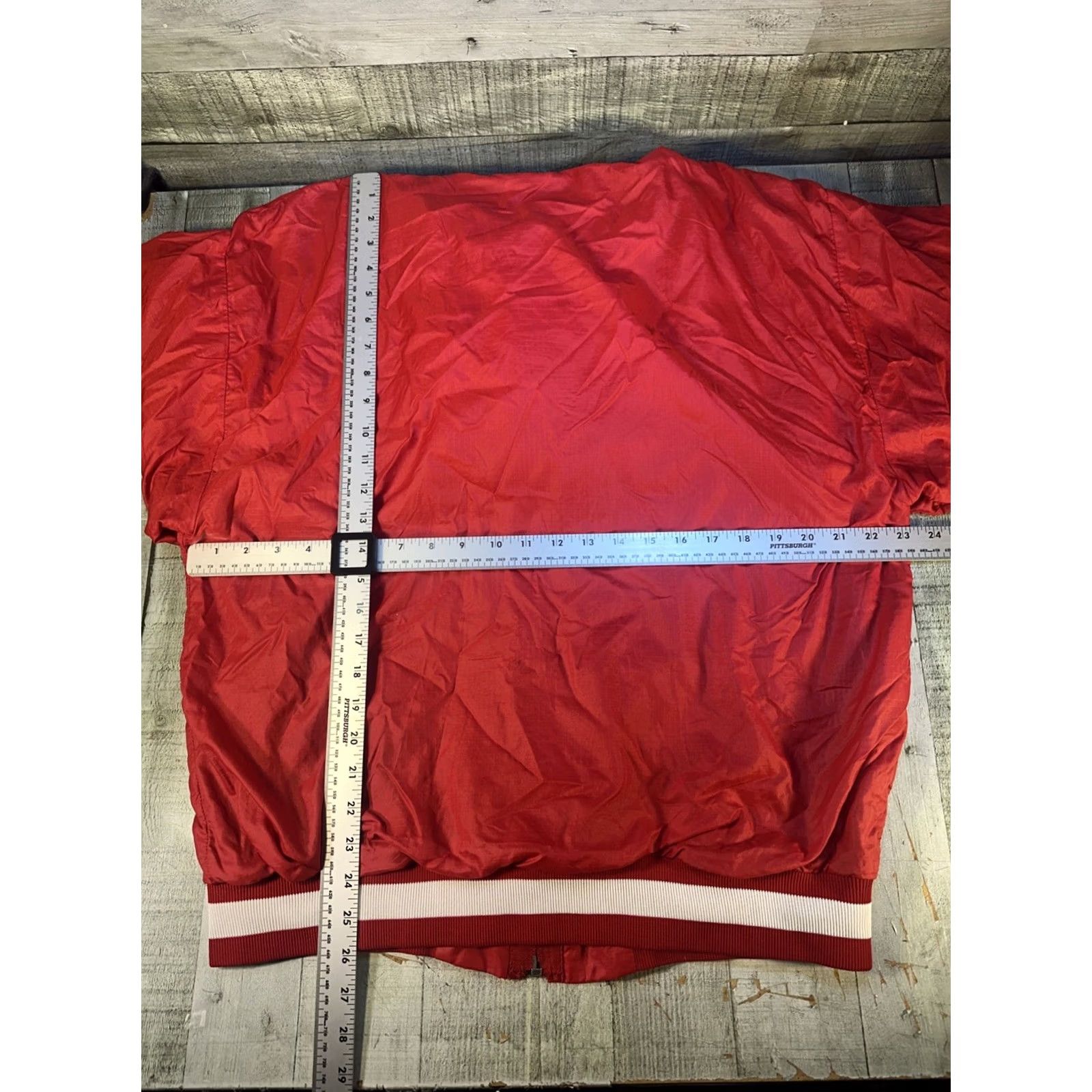 Russell Athletic VINTAGE Russell Athletic Hooded Windbreaker Jacket XL Men Red Nylon Thermal Waffle Lined 90s Made in USA Size US XL / EU 56 / 4 - 4 Thumbnail