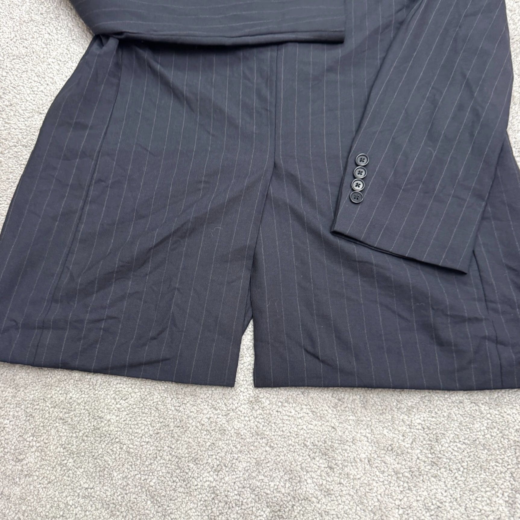 Brooks Brothers Brooks Brothers Blazer Jacket Men 42L Blue Striped Wool Size 42R - 3 Thumbnail