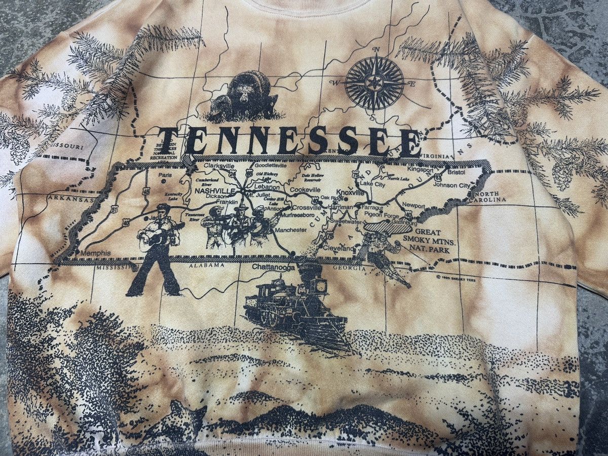 Vintage Vintage 1992 Sneaky Tees Tennessee Maps OVP sweatshirt Size US XL / EU 56 / 4 - 5 Thumbnail