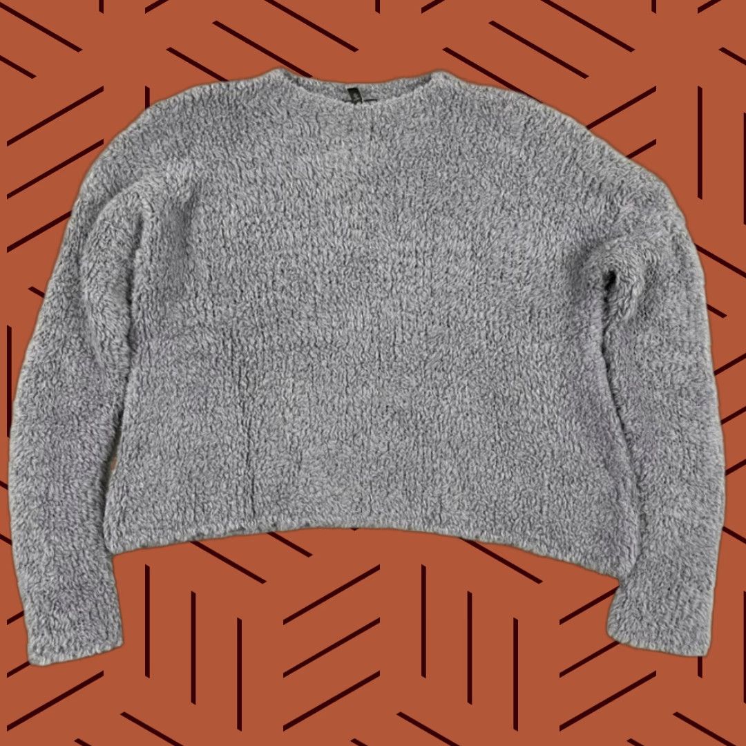 Eileen Fisher Eileen Fisher Sweater Womens Small Oversized Blue Knit Lounge Shirt Size S / US 4 / IT 40 - 1 Thumbnail