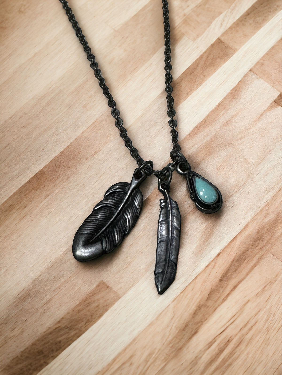 Japanese Brand GOA Style Feather Necklace Vkei Archive Japan
