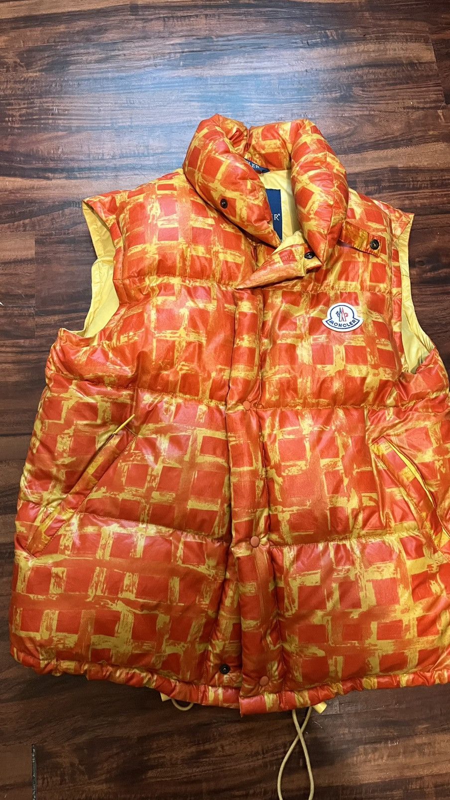 Moncler Orange Moncler Vest Size US XXS / EU 40 - 1 Thumbnail