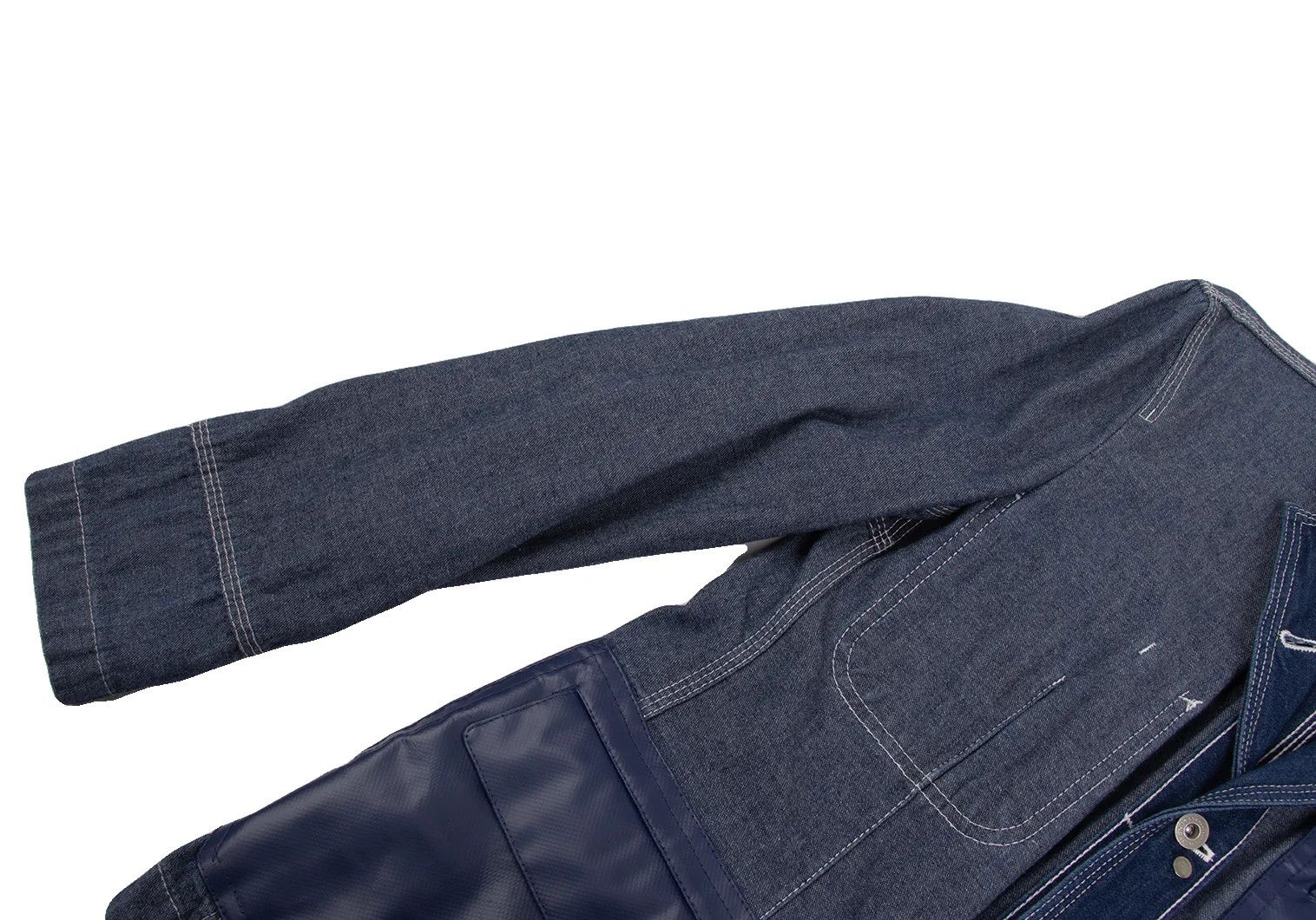 Junya Watanabe Reversible Patch Denim Jacket Indigo Blue SS Size US S / EU 44-46 / 1 - 6 Thumbnail