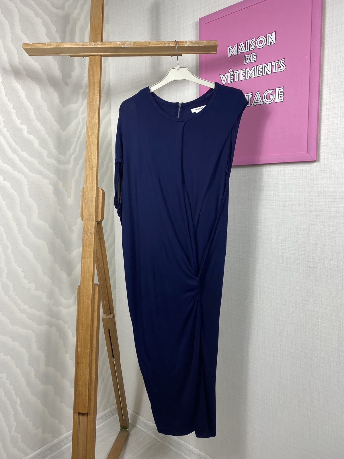 Designer × Helmut Lang Helmut Lang Asymmetrical Shoulder Dress Size M / US 6-8 / IT 42-44 - 1 Thumbnail