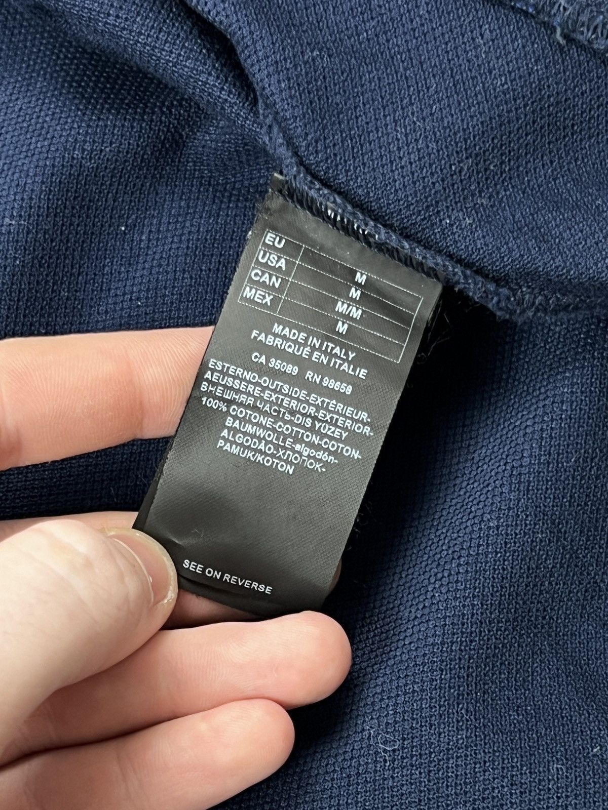 Paul & Shark Paul Shark Blue Cotton Full Zip Bomber Jacket (Y0464) Size US M / EU 48-50 / 2 - 10 Thumbnail