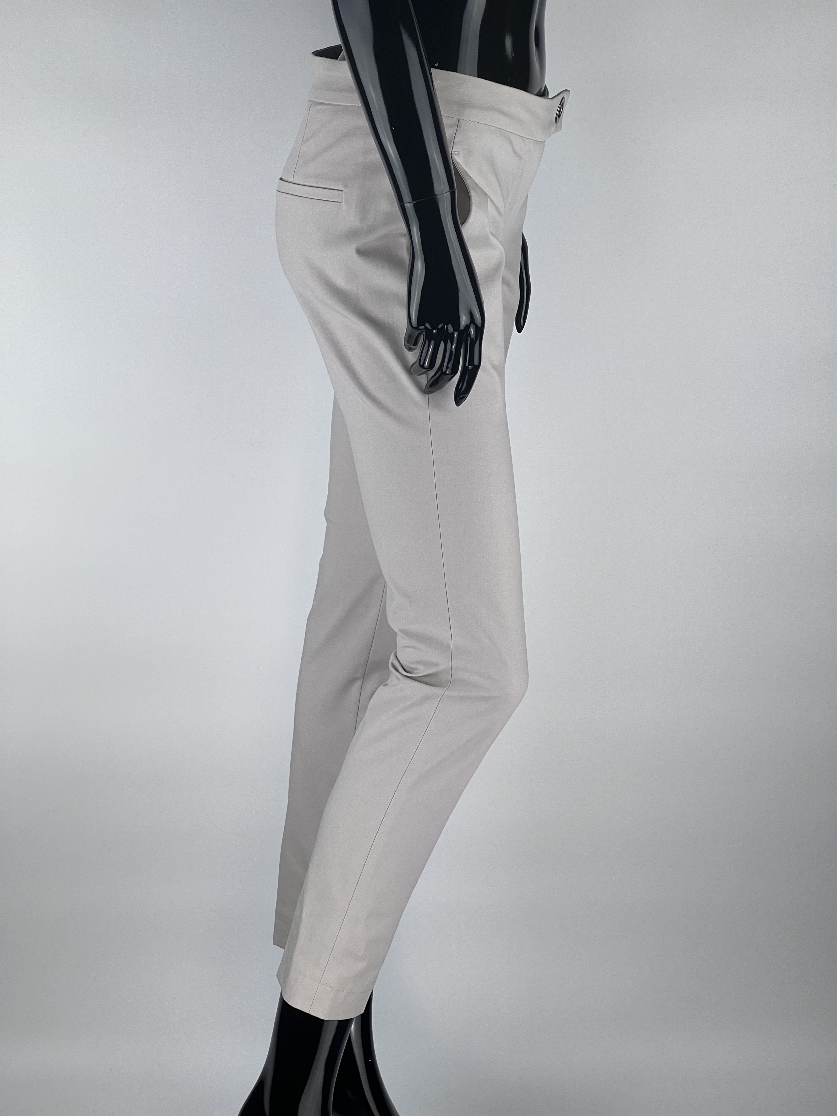 Brunello Cucinelli Brunello Cucinelli Womens Cropped Cotton Pants Size IT40 Size 27" / US 4 / IT 40 - 2 Thumbnail