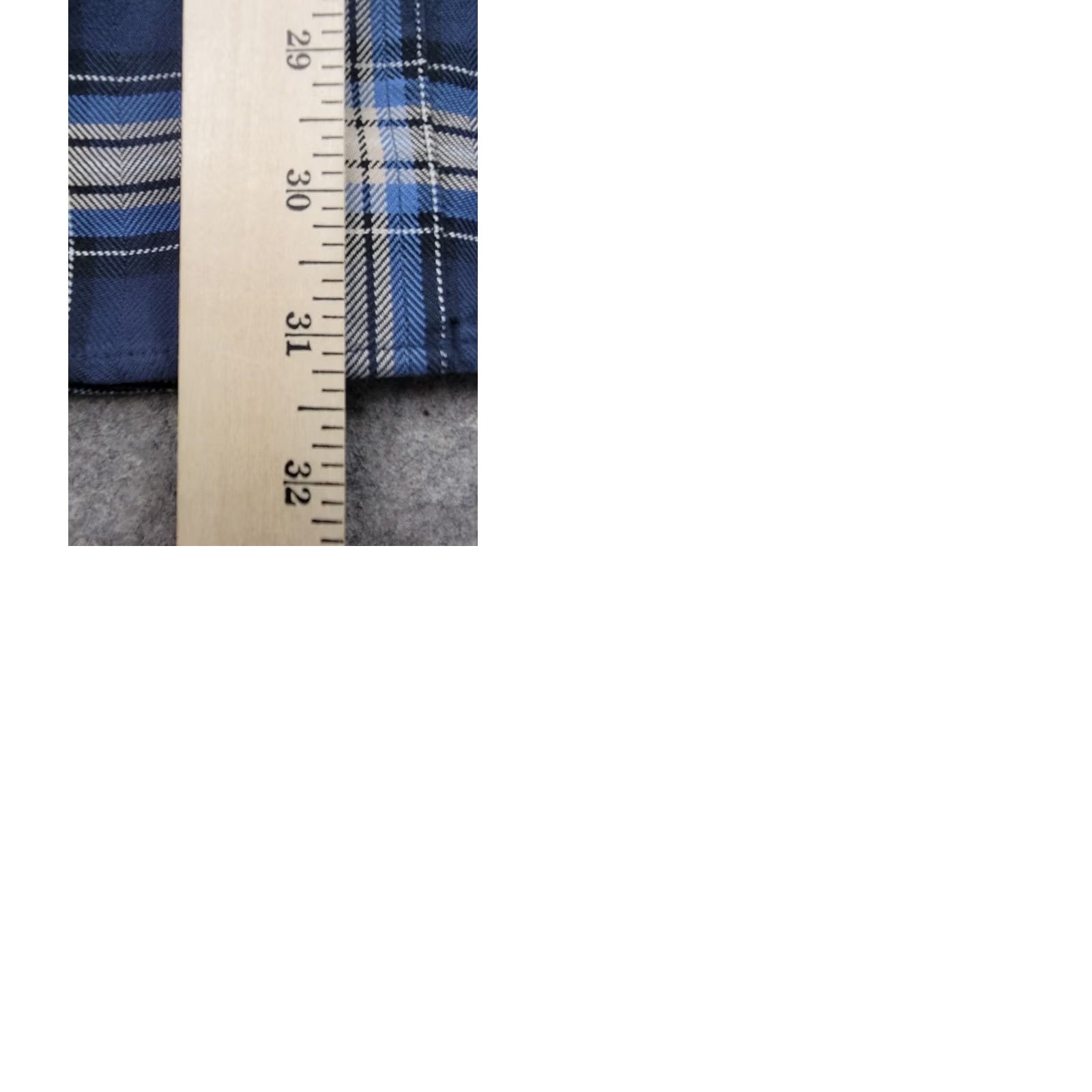 Vintage L.L. Bean Shirt Mens MT Medium Tall Blue Plaid Long Sleeve Button-Down Collared Shirt Size US M / EU 48-50 / 2 - 9 Thumbnail