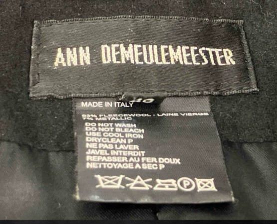 Ann Demeulemeester Ann Demeulemeester's own double-breasted fleece jacket Size US L / EU 52-54 / 3 - 6 Thumbnail