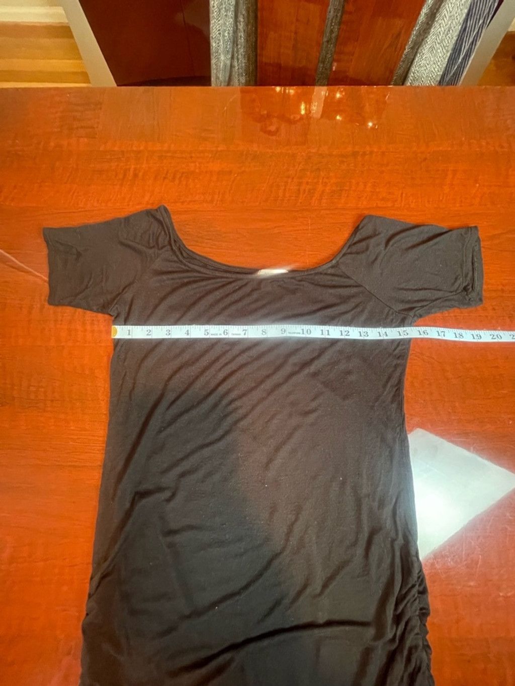 Other Doublju Black Off the Shoulder Ruched Side Bodycon Top L Size L / US 10 / IT 46 - 3 Thumbnail