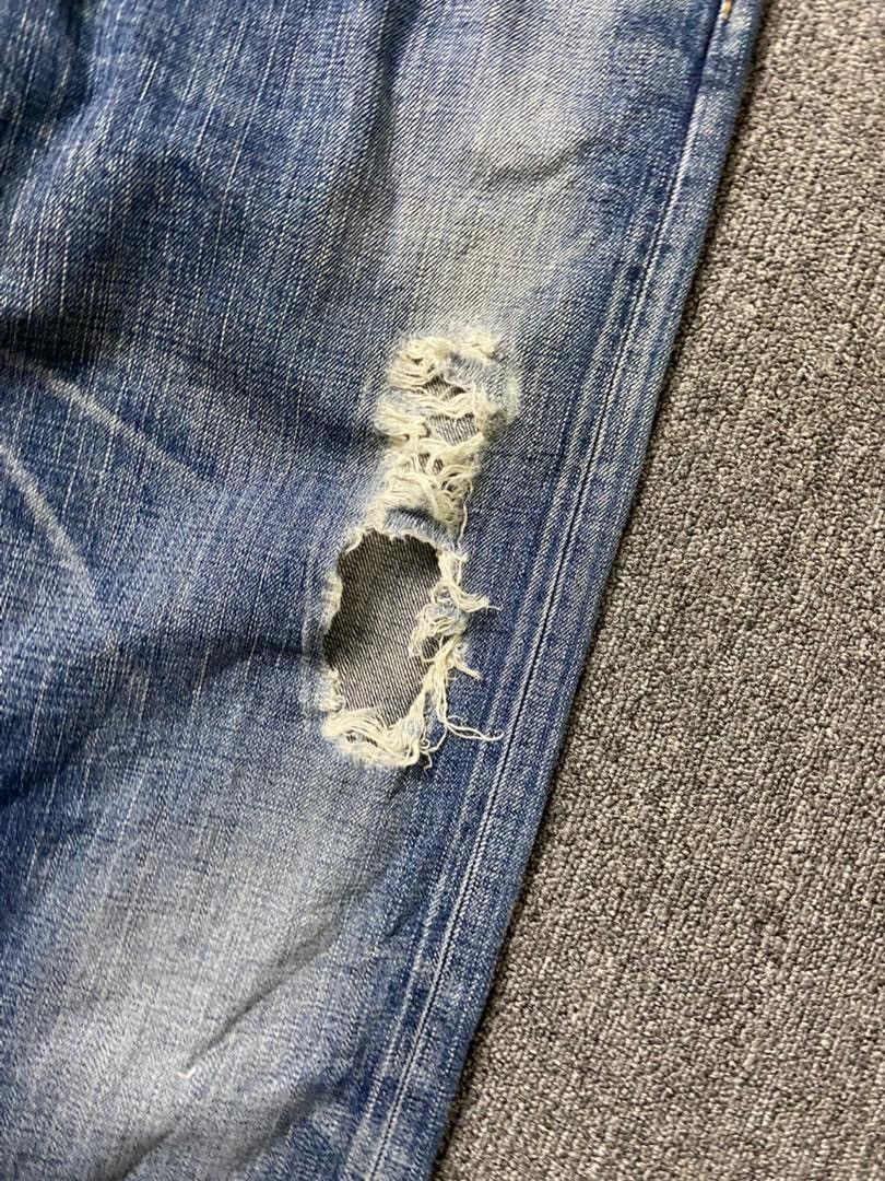 Edwin Edwin Distressed Ripped Crop Jeans (197) Size US 34 / EU 50 - 12 Thumbnail