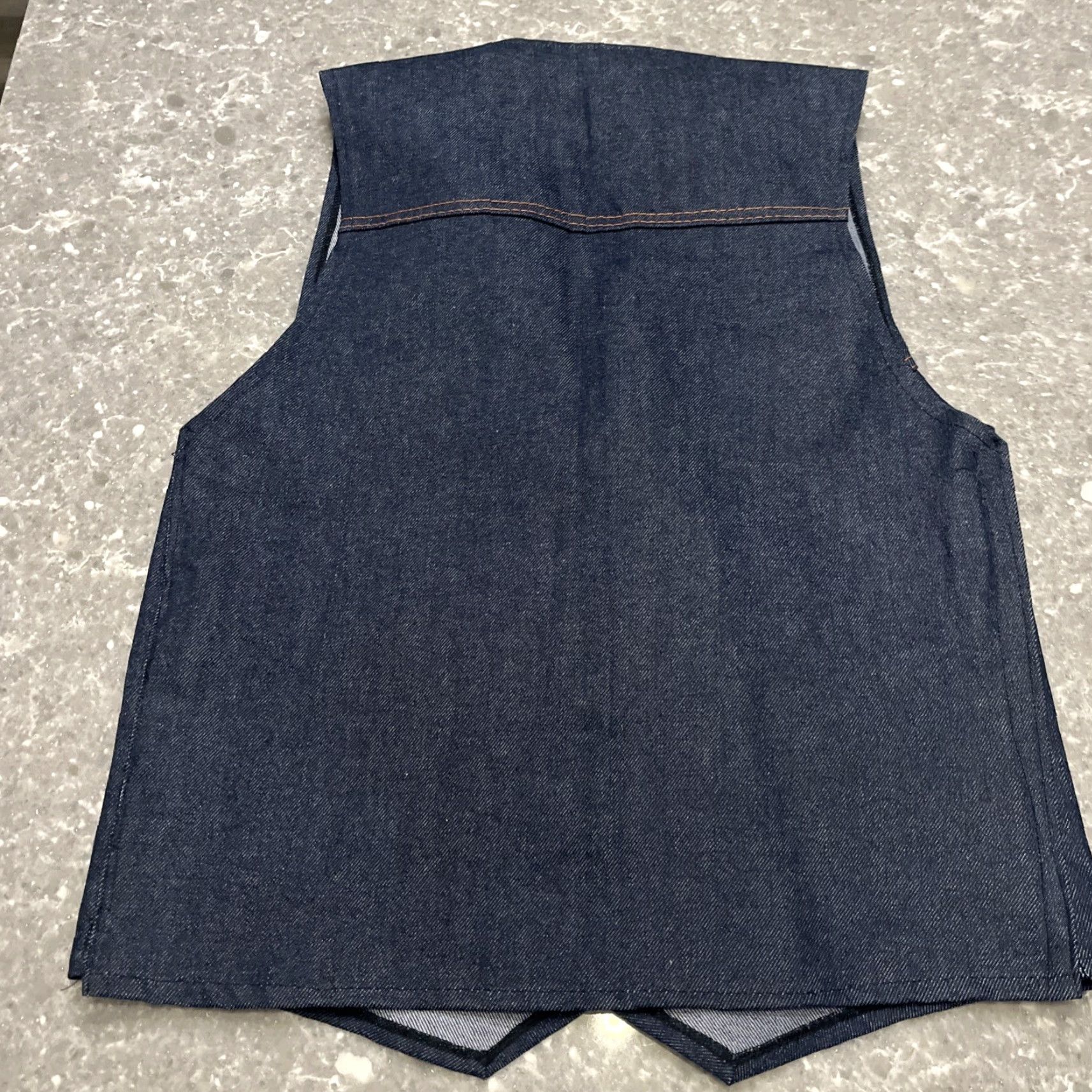 Denime VINTAGE Women’s Denim Vest Large Made In USA Blue 90s Western Womens Size L / US 10 / IT 46 - 5 Thumbnail