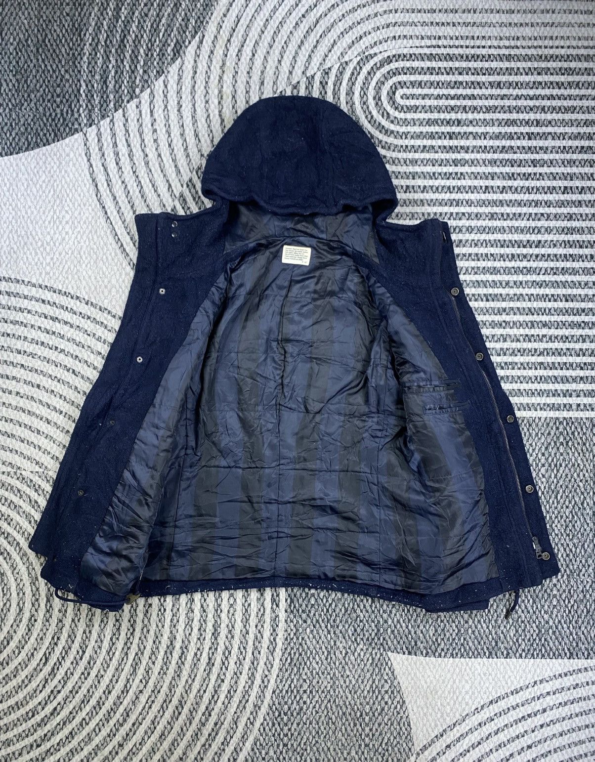 NANO universe NANO Universe Japan Multipocket Wool Hoodie Jacket Size US S / EU 44-46 / 1 - 6 Thumbnail