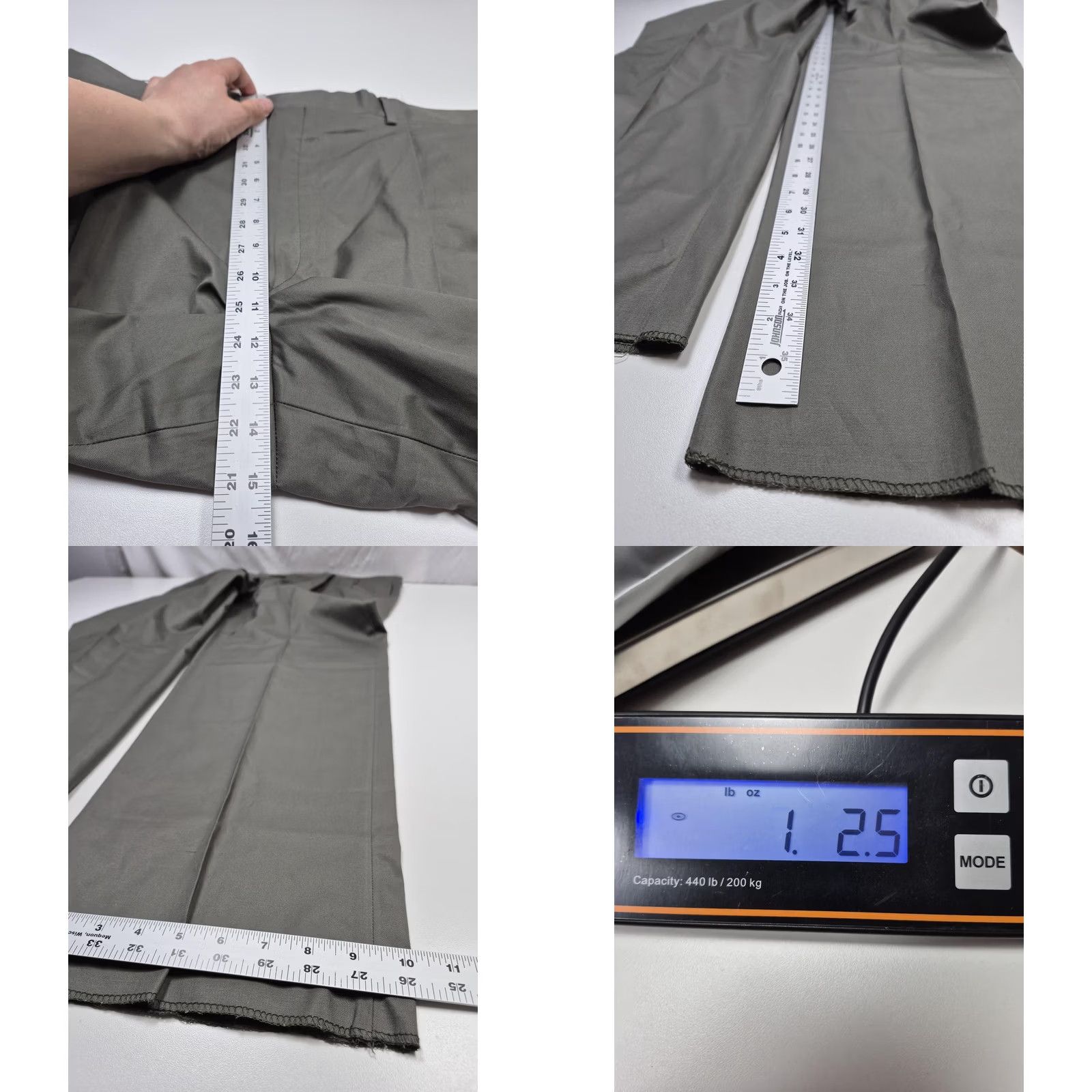 Vintage VTG Corbin Dress Pants Mens 44x36 Gray Cotton Pleated Straight Unhemmed USA Size US 44 / EU 60 - 8 Thumbnail